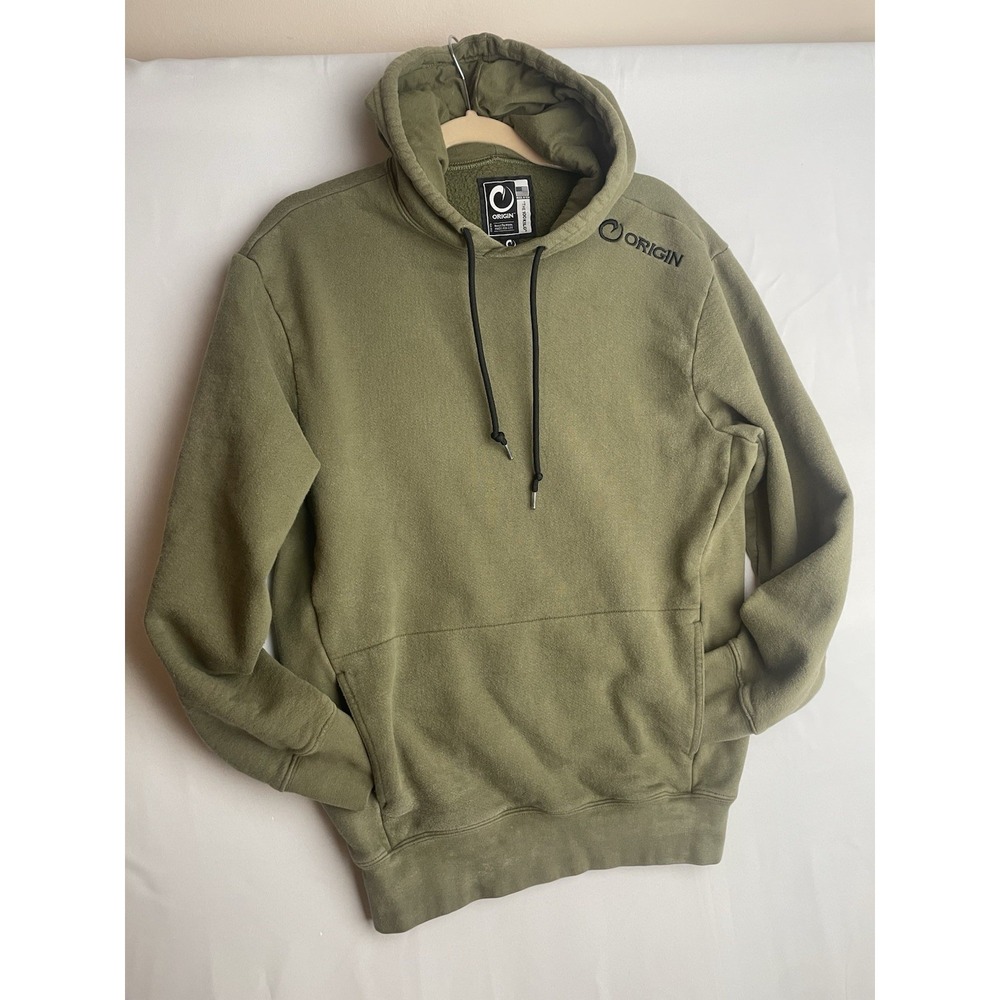 ORIGIN "The 100 Kilo" Men's M Green Hooded Sweatshirt Hoodie Retired USA